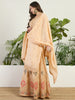 Cream Embroidered Chinon Lehenga Set