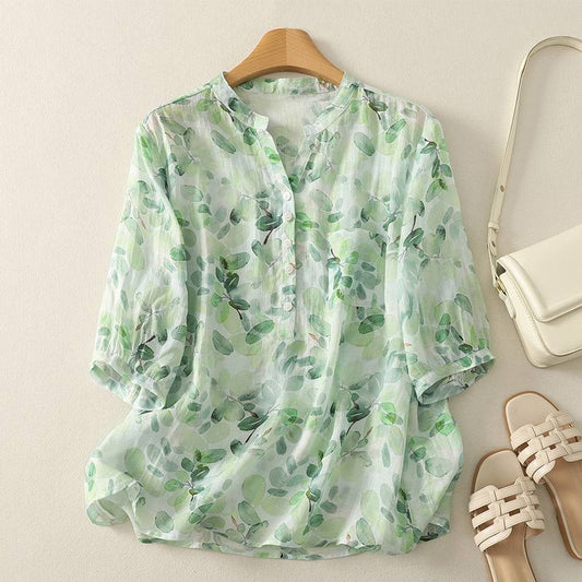 Pure Cotton Printed Half Sleeve Casual Shirt