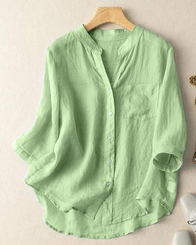 Pure Premium Mint GreenCotton Shirt & Relaxed Fit Pants Co-ord Set