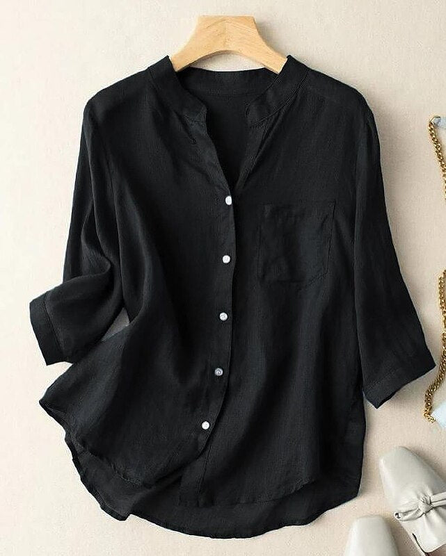 Premium Pure Cotton Black Shirt & Relaxed Fit Pants Co-ord Set