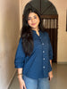 Navy Blue Pure Cotton Shirt